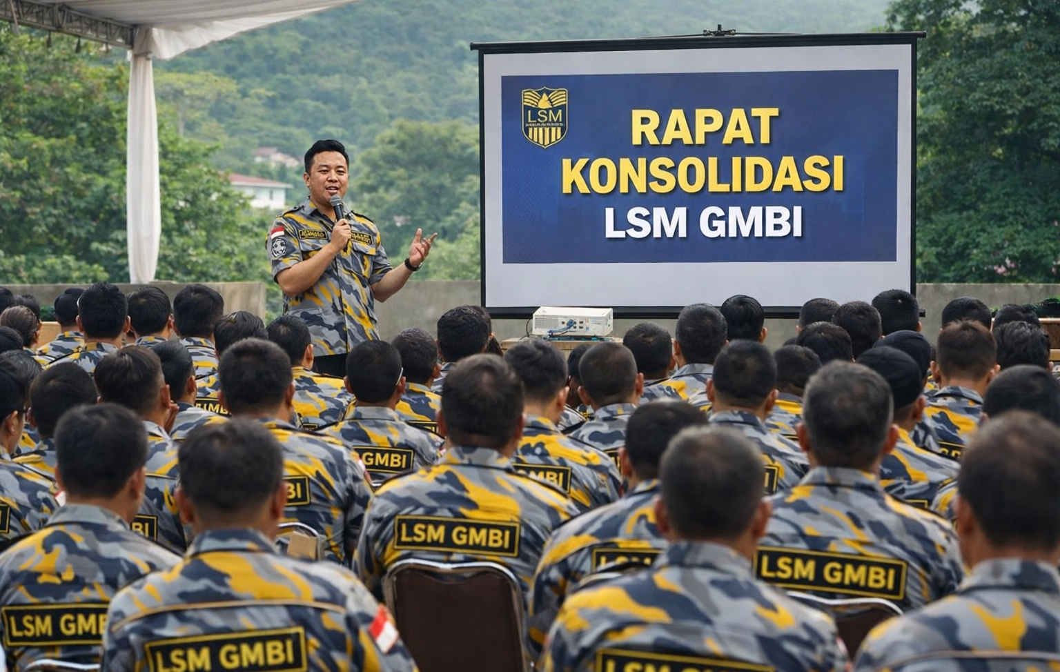 Rapat Konsolidasi LSM GMBI di Desa Lamuk: Menyatukan Semangat, Meneguhkan Pengabdian