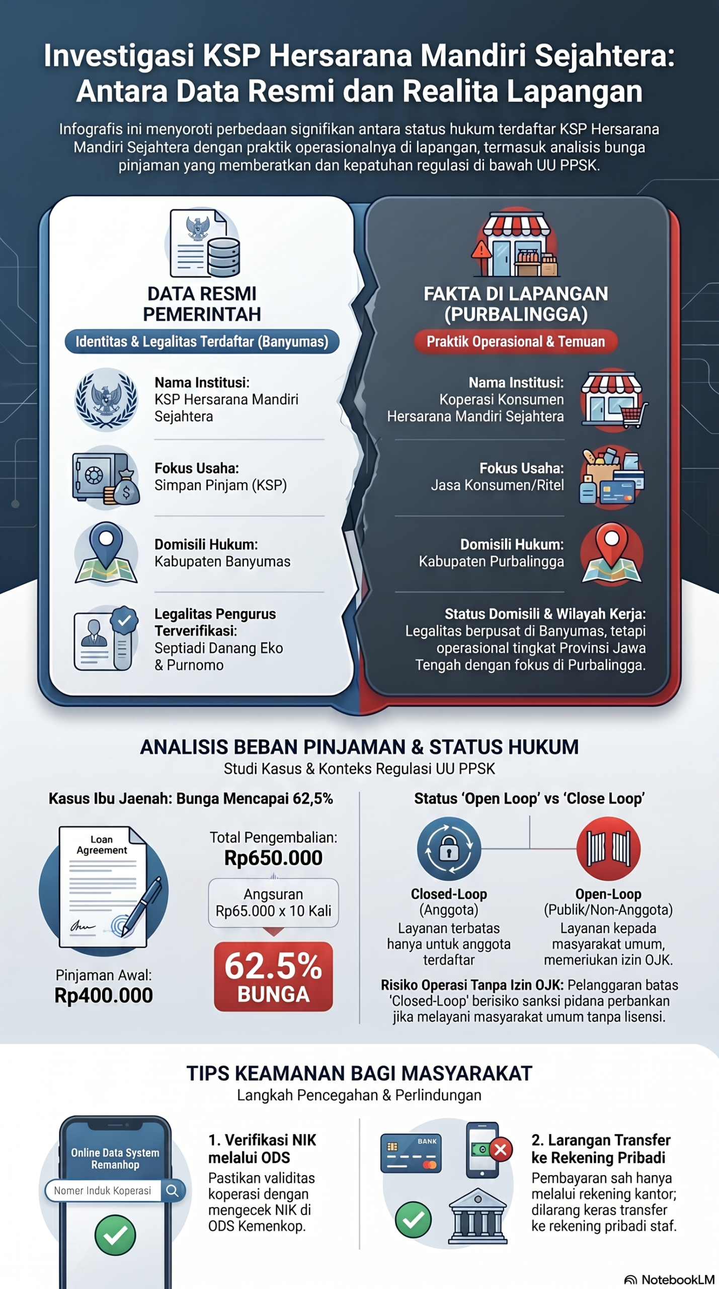 LSM GMBI Purbalingga Soroti Skema Pinjaman KSP Hersarana Mandiri Sejahtera: Beban Jasa Diduga Capai 62,5%