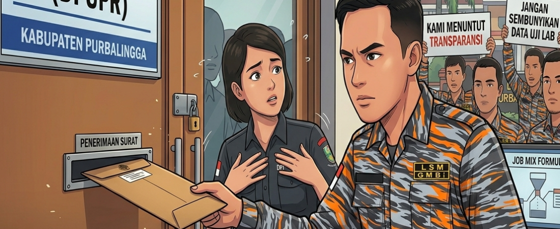 DPUPR Purbalingga Bungkam, LSM GMBI Layangkan Surat Keberatan dan Akan Seret ke Sidang Sengketa Informasi