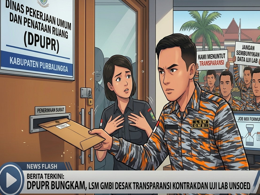 DPUPR Purbalingga Bungkam, LSM GMBI Layangkan Surat Keberatan dan Akan Seret ke Sidang Sengketa Informasi